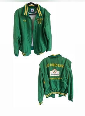 Rennoc Los Toros Band Presidente Beer Varsity Jacket Green Yellow